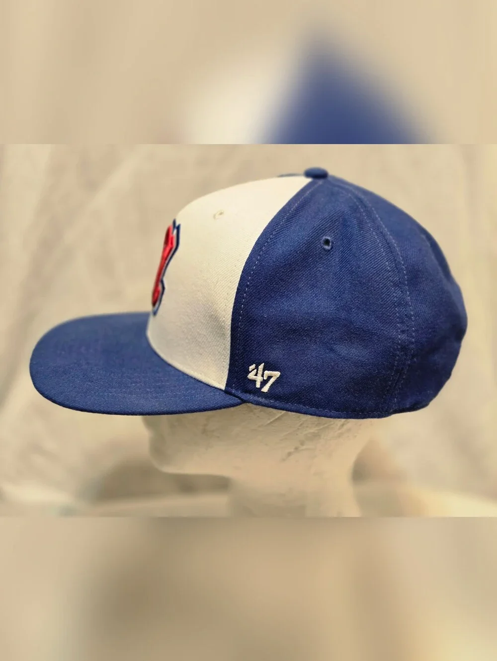 Atlanta Braves 47 Brand Lowercase A Adjustable Baseball Hat Cap
